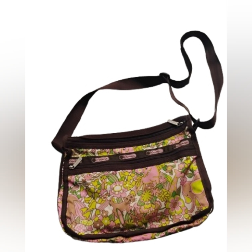 Lesportsac Retro Novelty Animal Print Convertible Shoulder Crossbody Bag OS